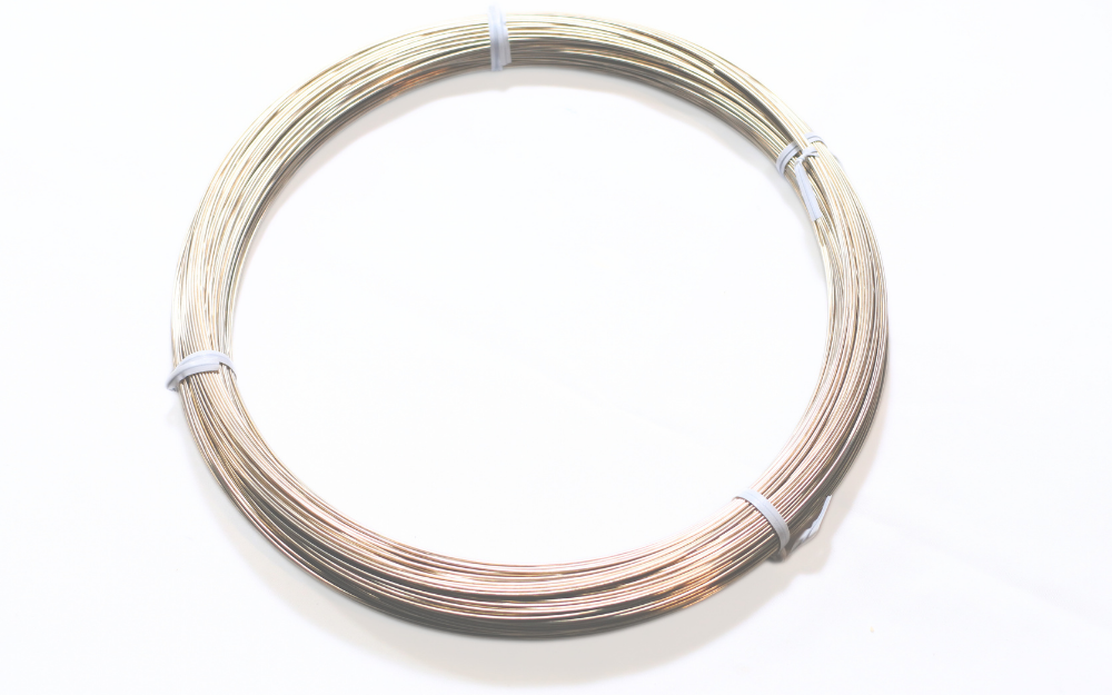 洋白線 ハード 中M 洋白 丸形 巻線 0.9mmφ（#20) 1ｍ単位 250g巻  アクセサリー プラモデル ワイヤー 針金 材料