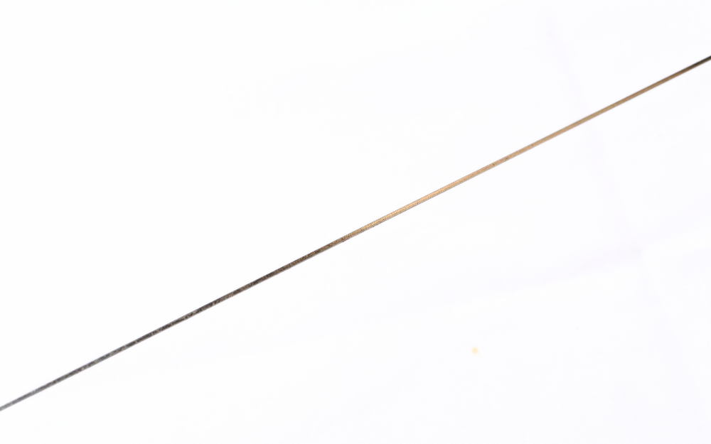 洋白 正角棒  硬さ ハード 厚さ S 洋白角形 棒状 0.8mm 角 ×1m アクセサリー 彫金 ワイヤーアート 針金 材料